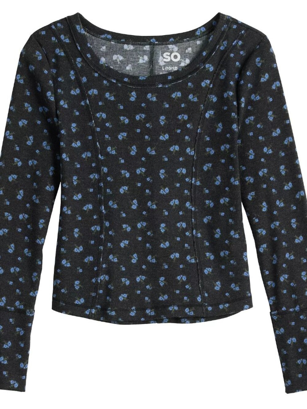 NWOT Girl's SO Floral T-Shirt Blouse Top-Large 10/12